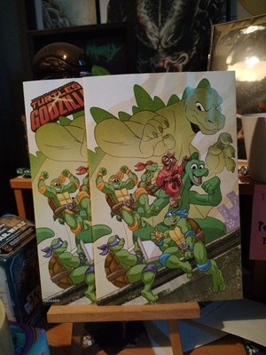 Teenage Mutant Ninja Turtles X Godzilla Sean Galloway Trade And 1:50 Virgin