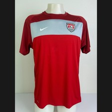 Nike USA USMNT Soccer Jersey Men's L Red Dri-FIT 371851-611 National Team