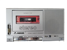 Vintage Asahi PD-562 portable Stereo Cassetten  Recorder Walkman tragbar