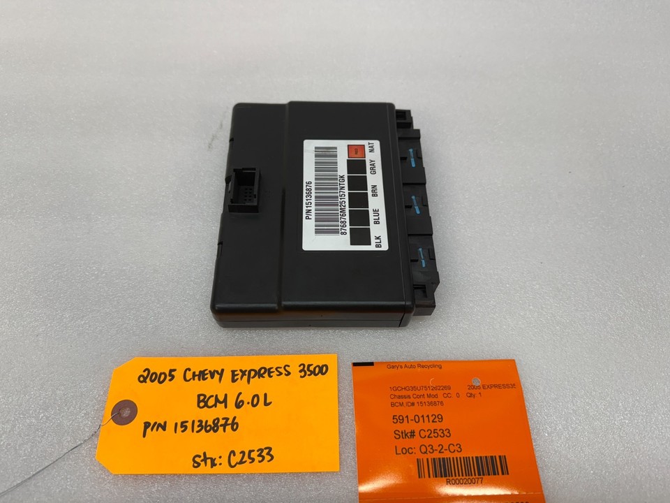 03-06 Chevrolet GMC SAVANA EXPRESS BODY CONTROL MODULE BCM 15136876 | eBay