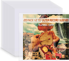20 Clear 12" Outer Vinyl Record Sleeves for Single Double Vinyl Records