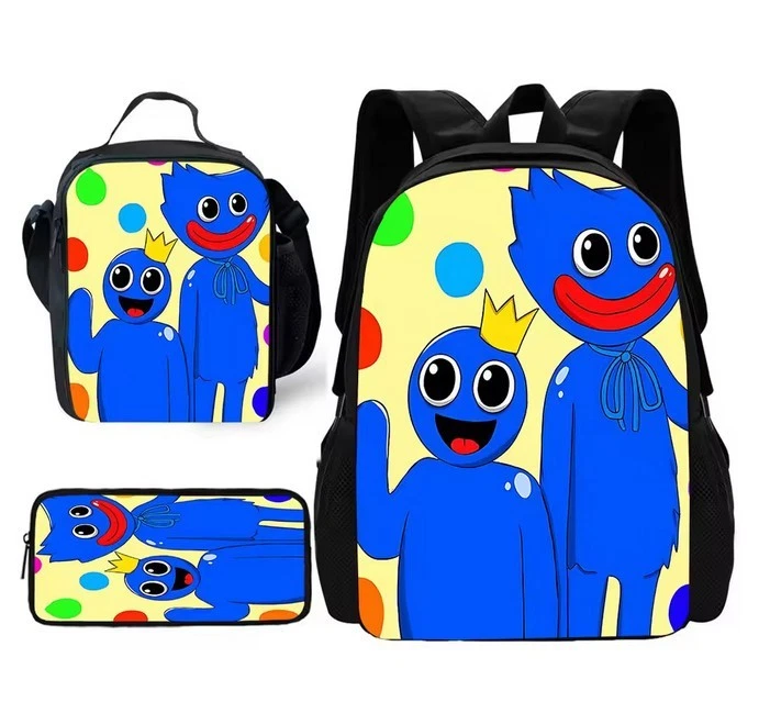 Rainbow Friends Backpack Set, Cute for Boys Girls
