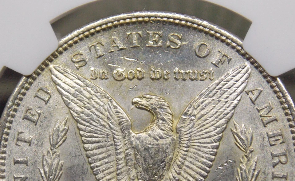 1891 "CC" Morgan SILVER Dollar *SPITTING EAGLE* VAM-3 $1 NGC AU58 #007 About Unc - Image 3 of 4