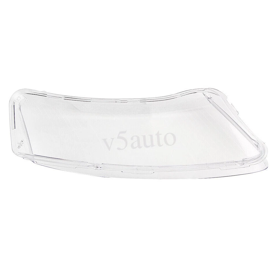 Pair For Audi A6 C6 2006-2011 Clear Front Headlight Lens Cover Lampshade Shell Foto 3 de 4