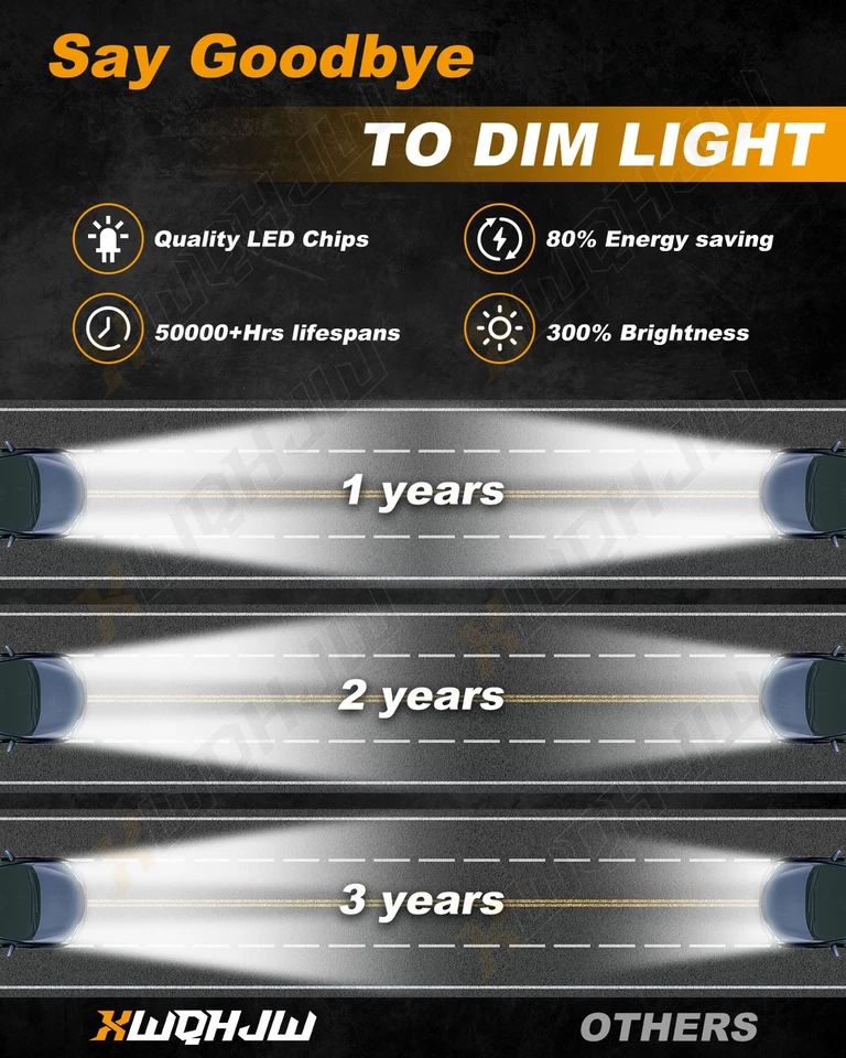 Faros LED 4x6 pulgadas 75W haz sellado alto-bajo para GMC C2500 Sierra Classic 4 piezas Foto 3 de 4