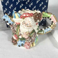 Vintage 1990s Fitz & Floyd Santa’s Toy Factory Mug Christmas Holiday 2054/3