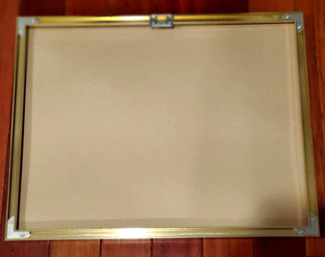 GENUINE IBM 8" 200mm Silicon Semiconductor Wafer in Metal Frame 18" x 14" Framed