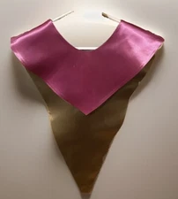 Church Choir Sash/Collar for Robe - Lavender Purple Reversible to Olive Green