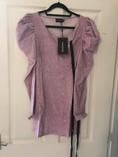 Women's UK 8 pretty little thing Bodycon Dress Pink Glitter
