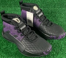 Adidas Youth Dame 5 Basketball Shoes Marvel Black Panther Purple EG2627 Size 6
