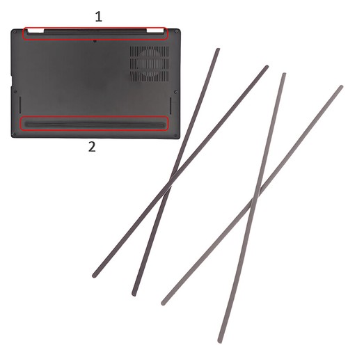 Rubber Strip Laptop Bottom Shell Cover Foot Pad For Dell Latitude 7320 7330 _t - Afbeelding 8 van 18