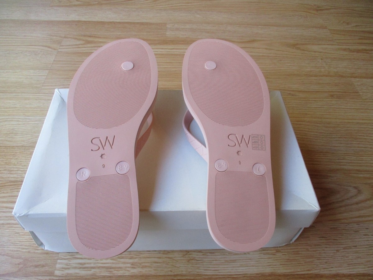 STUART WEITZMAN ヌティストソンクサンタル S6755SMO WHT Stuart Weitzman Nudist Shine 75MM Crystal-Embellished