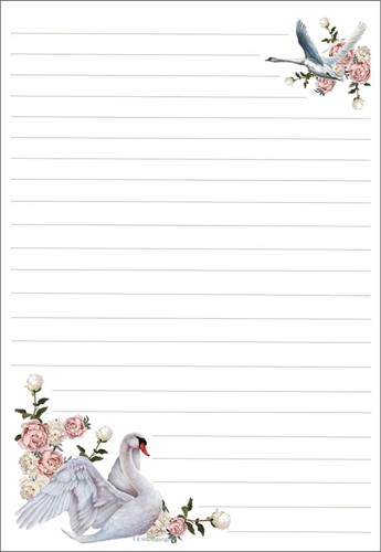 Swan "The Swan" A5 Letter writing paper with or without C6 matching envelopes - Picture 4 of 13