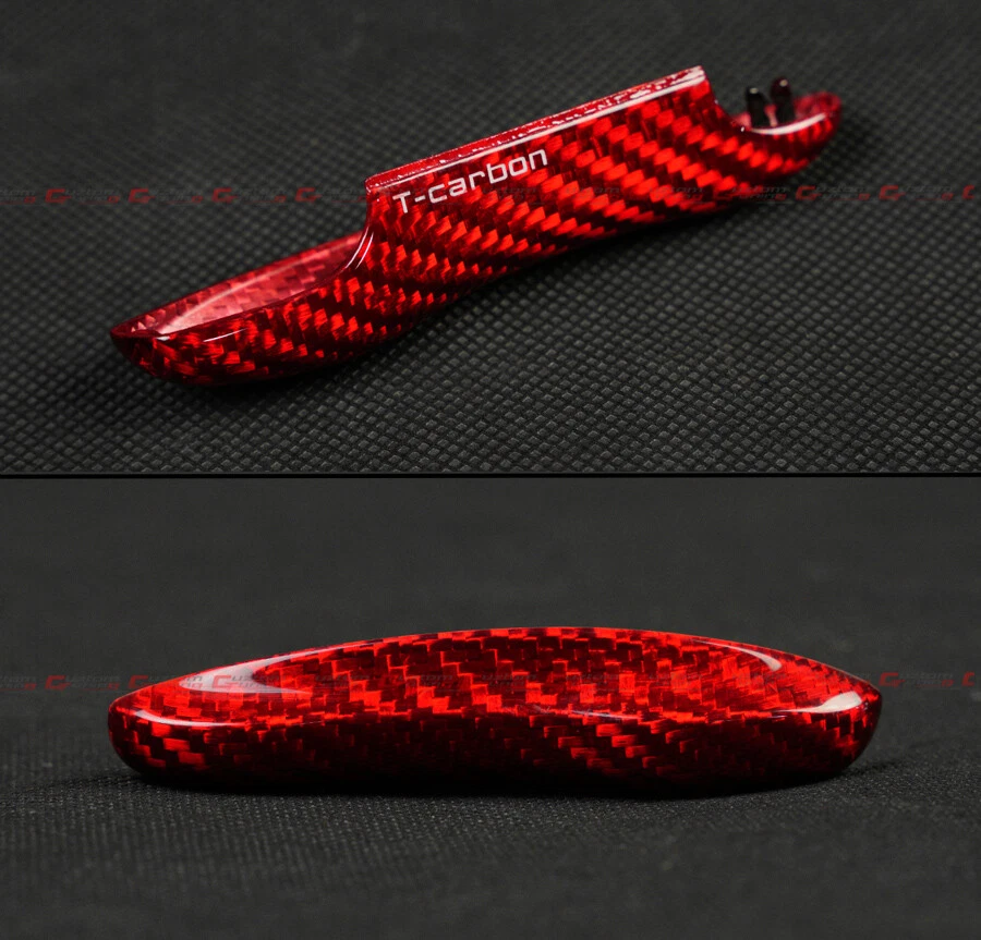 REAL RED CARBON FIBER REPLACEMENT KEY FOB REMOTE CASE COVER FOR 17-25 PORSCHE - Image 4 of 4