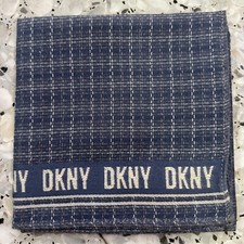 BLUE STRIPED VINTAGE ART CLASSIC HANDKERCHIEF COTTON MEN POCKET SQUARE17" M104