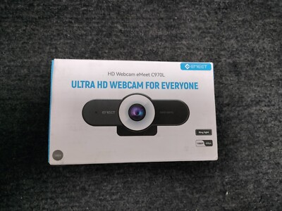 EMEET C970L HD 60FPS w/ Ring Light Autofocus Streaming Web Camera *OPEN BOX*