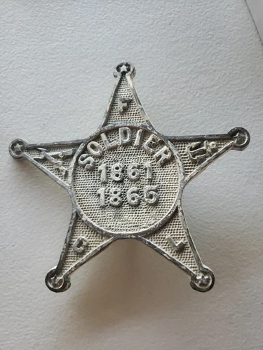 Cemetery Flag Holder Grand Army of  Republic Union Army Civil War 1861 1865 #2