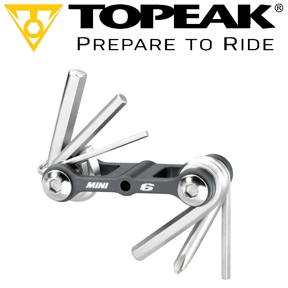 TOPEAK TT2506 MINI 6 Multi Function Bike Tool Hardened Micro Multitool Allen/ PH