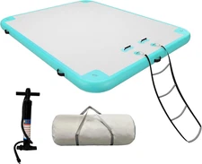 Inflatable Floating Dock Air Dock Platform Floating Island Raft with None-Slip S