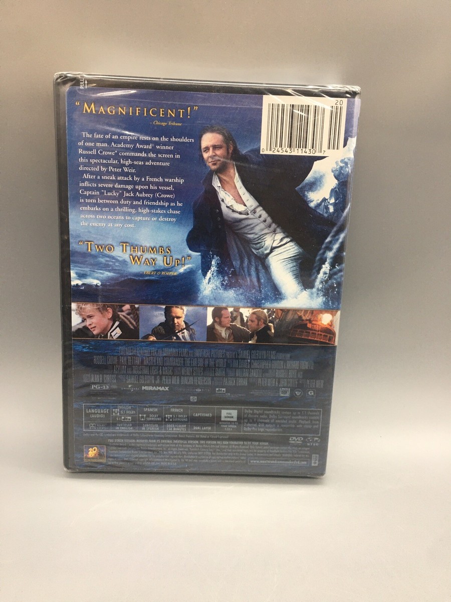 Master and Commander: The Far Side of the World (DVD, 2004, Full