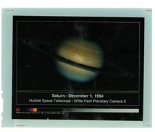 NASA PRESS RELEASE LARGE FORMAT TRANSPARENCY PHOTO Saturn DEC 1 1994