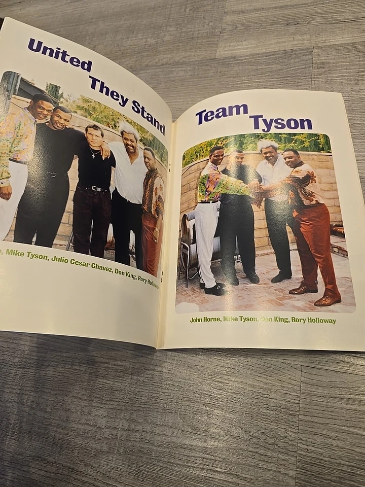 1995 Holmes McCall Mike Tyson Boxing Don King Julio Caesars Vegas Chavez Program - Image 2 of 4