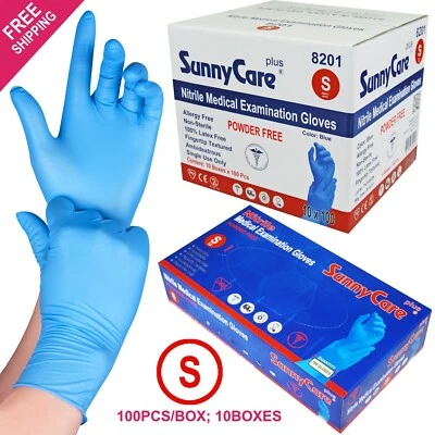 1000 SunnyCare #8201 Nitrile Exam Gloves Chemo-Rated (Powder Free Vinyl Latex) S