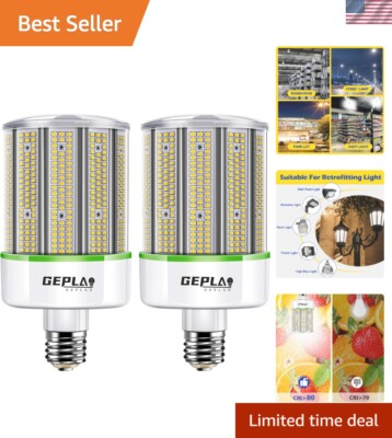 UL Listed 2-Pack 250W E39 Mogul Base LED Bulb, 5000K Daylight 35,000LM LED Co...