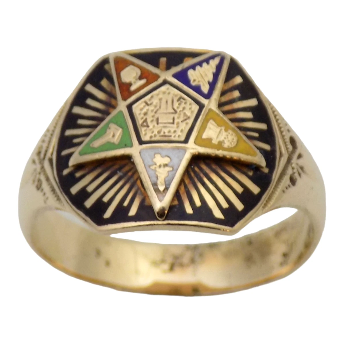 Used gold masonic best sale rings