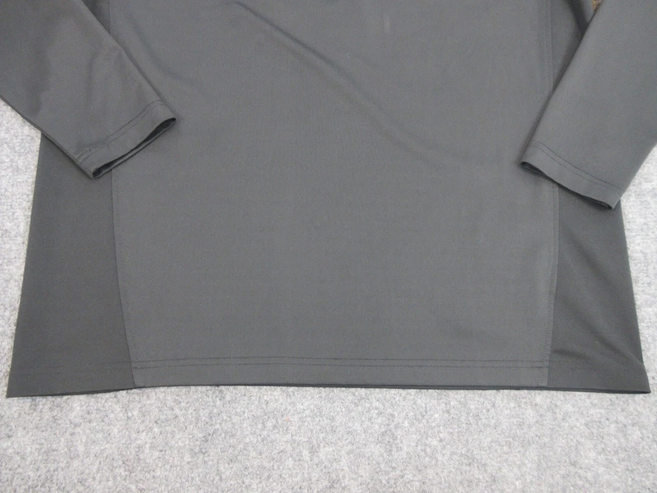 Suéter Jack Nicklaus Para Hombres Mediano Negro Cuarto Cremallera Logo Golf Sudadera Foto 3 de 4