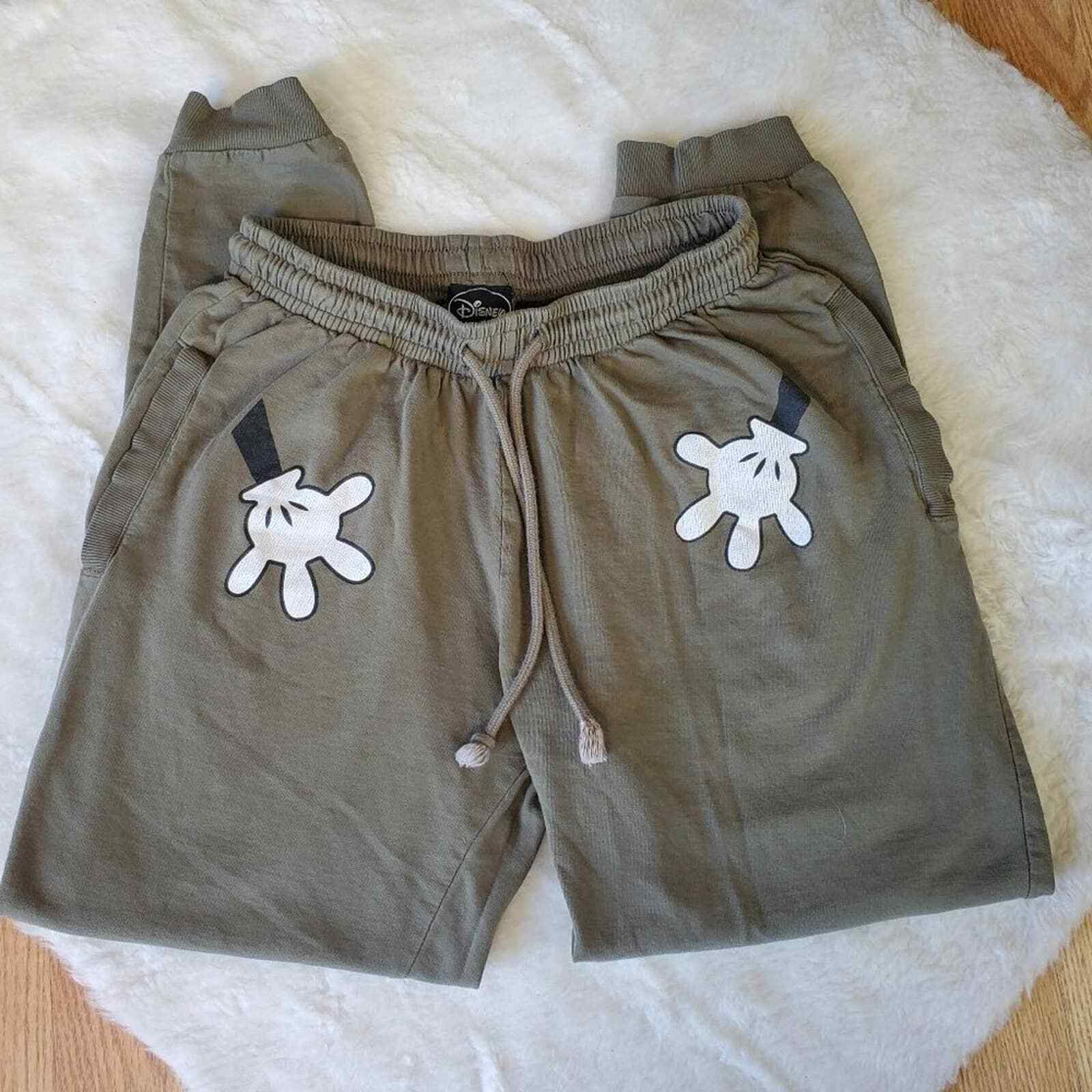 UNIQUE DISNEY CUFFED HEM DRAWSTRING MICKEY HANDS … - image 2