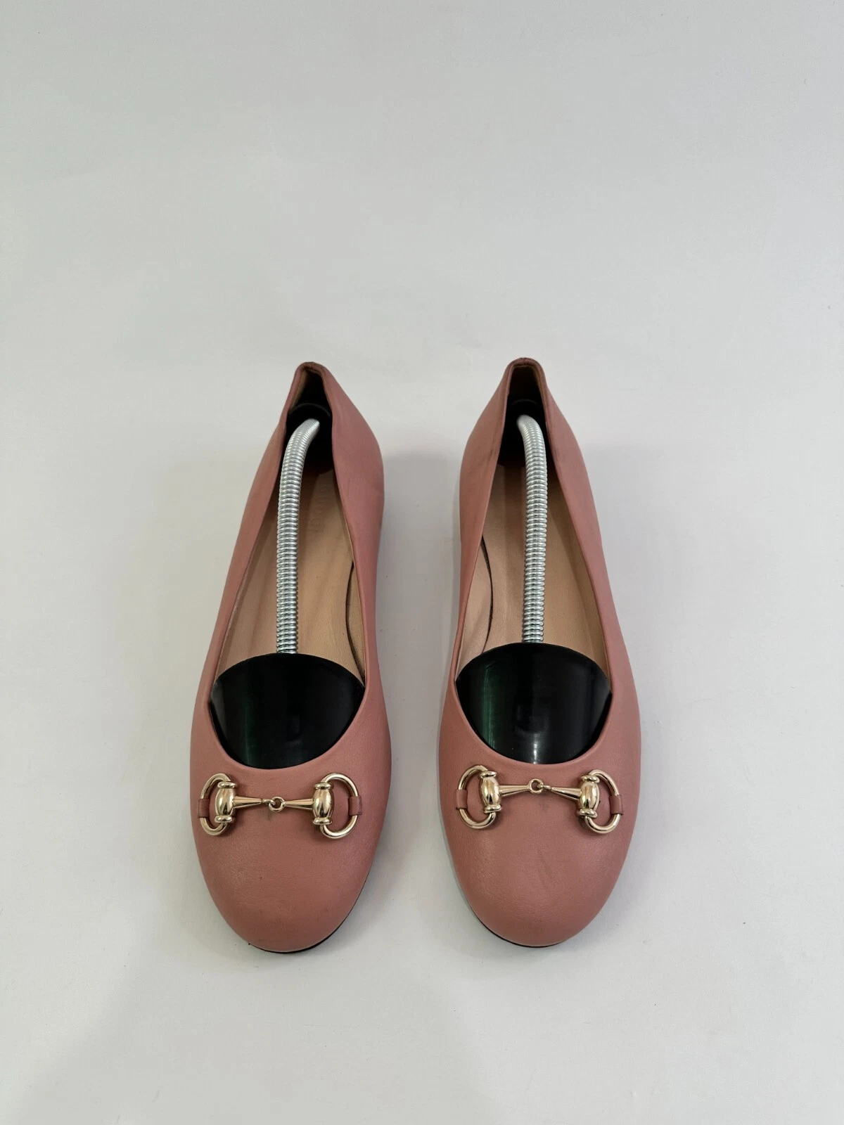 Ballerines Gucci cuir rose Horsebit taille 37,5 EU