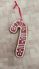 4.5" resin candy cane Christmas tree ornament