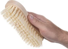 Nylon Fiber Economy Utility Cleaning Hand Brush. Heavy Duty Hand-Held Scrub Stif
