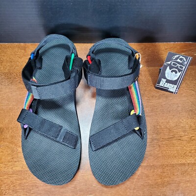 Teva Mens Mid Universal Pride Rainbow Sandals - Size 13  display picture 3
