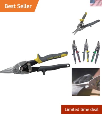 Durable Klein Tools Metal Cutting Aviation Snips - One-Handed Operation, 10.5''