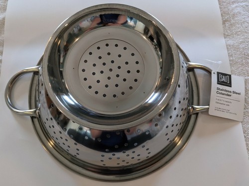 SALT™ Edelstahl 5 Quart Sieb 11 Zoll Durchmesser mit Fußboden - Bild 2 von 4