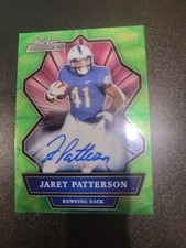 2021 Wild Card Alumination Jaret Patterson GREEN /75 Auto Rookie RC