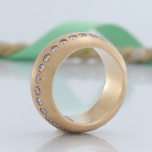 Brillant-Memoire-Ring ges. ca. 0,56ct - Brillanten (Diamant) - 14K/585 Gelbgold - Bild 4 von 6