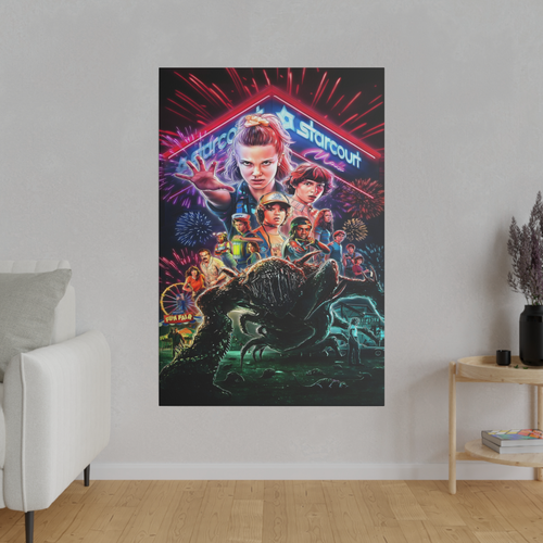 Stranger Things Leinwand Charakter Fan Kunst TV Serie Wandkunst Dekor - Bild 7 von 9