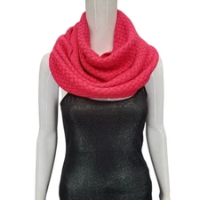 Isaac Mizrahi Live Womens Trendy Knit Infinity Scarve One Size Rose