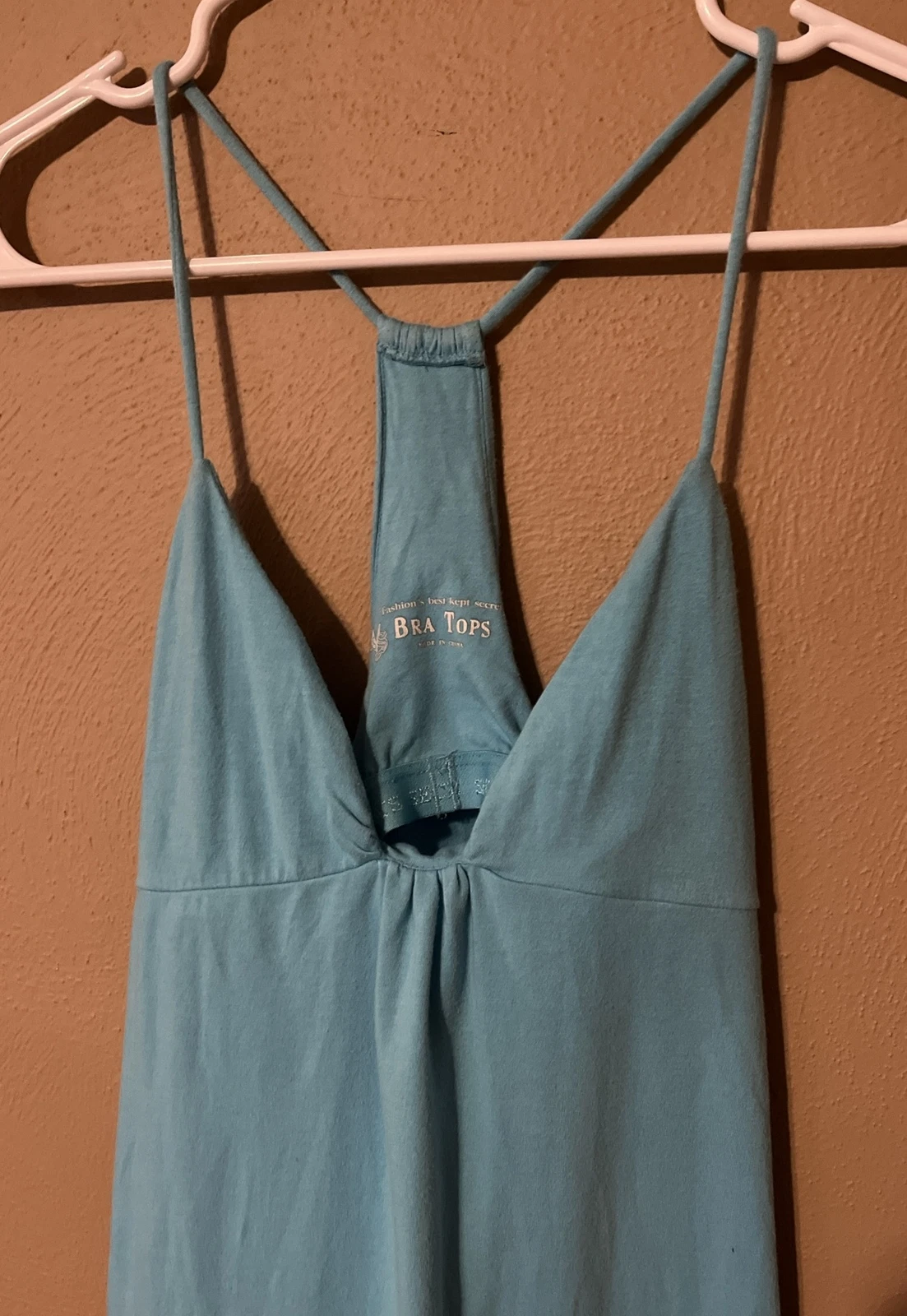 UNDERCOVER Abito donna Victoria Secret top reggiseno blu schiena racer elasticizzato Taglia X Small