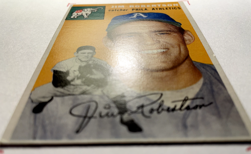 1954 Topps Jim Robertson #149 Philadelphia Athletics - Picture 2 of 3