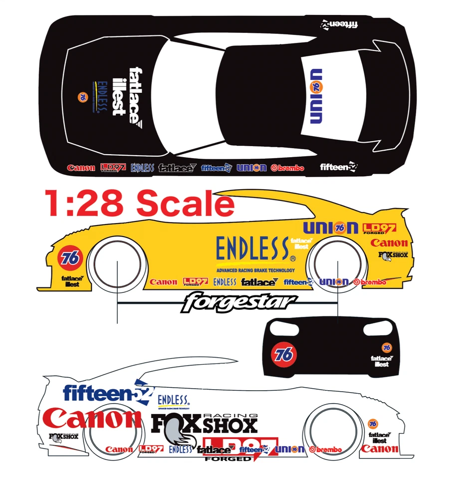 1x Logo Racing  Water Slide Decal White Toner  1/24 - 1/28 RC Model Dicast # 421 - Image 4 of 4