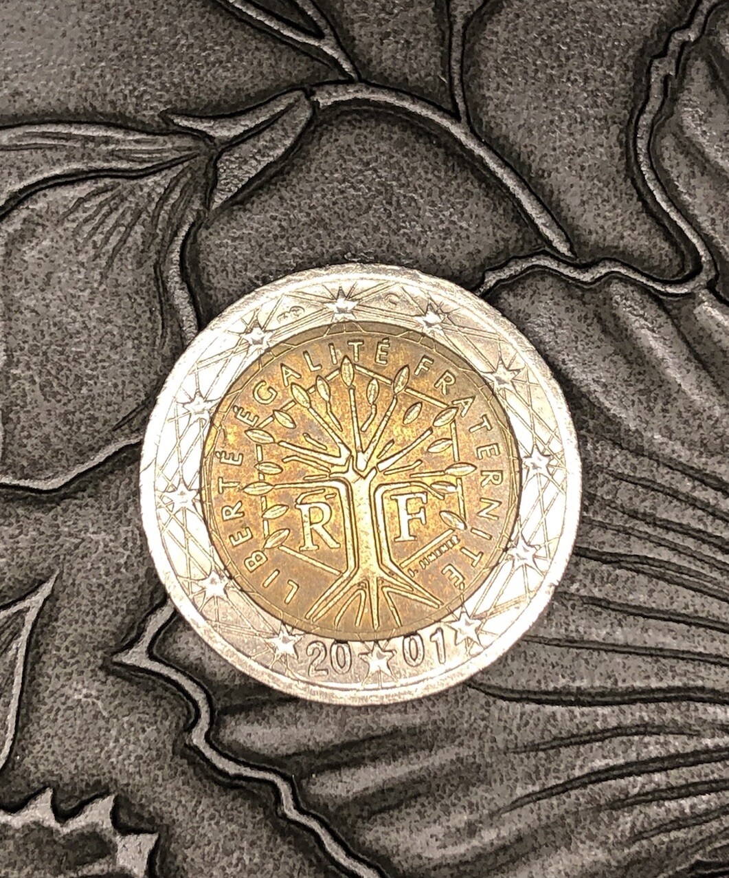 2 Euro Münze 2001 Liberte Egalite Fraternite 2 EURO Coins FRANCE 2001 RARE Liberté Egalite Fraternite - Error Coin
