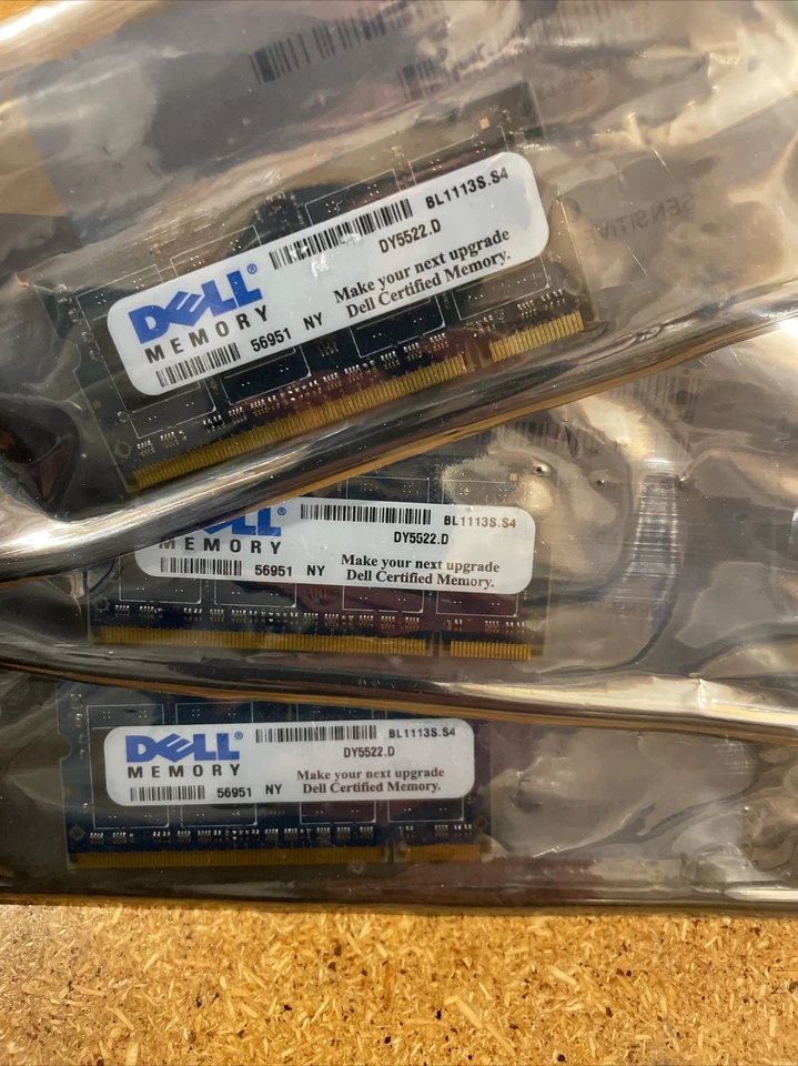 (3) Dell 512MB DIMM. 512MB 533 64 X 64. 8K.200 Memory New - Image 4 of 4