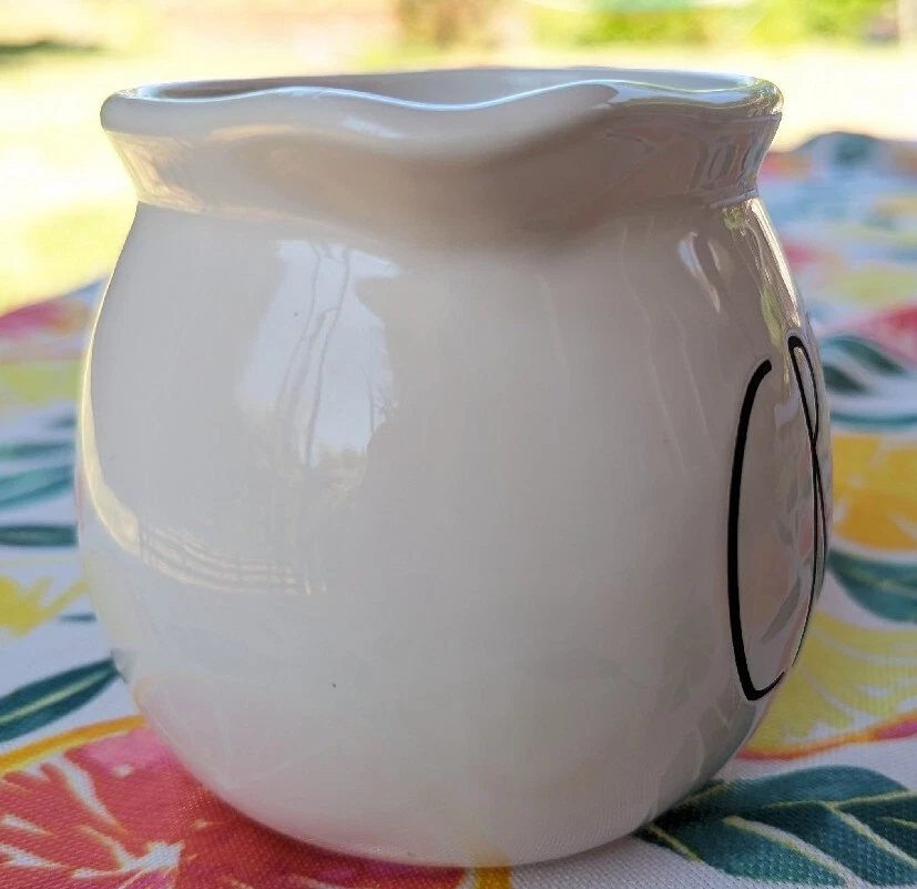 Rae Dunn - Ceramic CREAM Pitcher - Round Creamer Pour Spout & Handle Magenta - Image 3 of 4