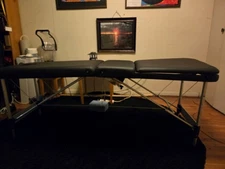 BestMassage MT-H9-10 77 x 30 inch Reiki Portable Massage Table - Black