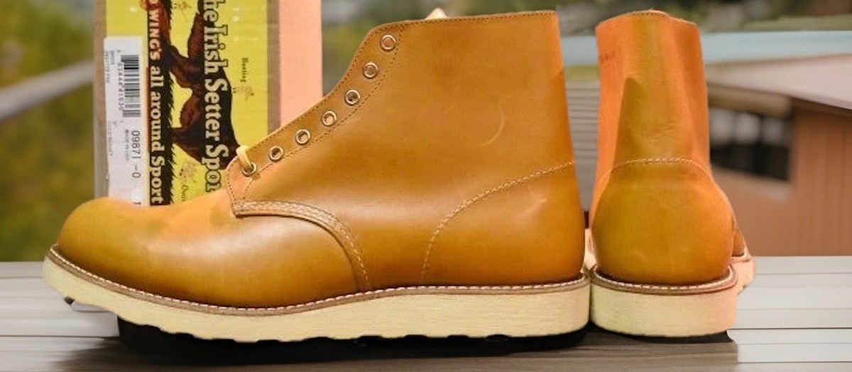 Red Wing 9871 Irish Setter 12EE Gold Russet Plain Toe Boots 2016
