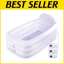 Durable Inflatable Bathtub - Freestanding Soaking Pool